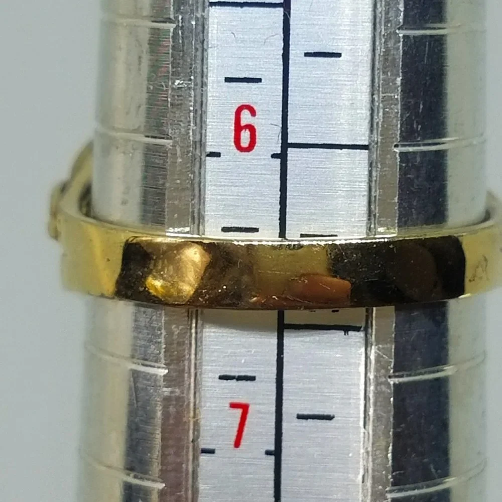 Vintage Oval Tiger Eye Stone Ring set in 925 Gold Plated Sterling Silver Ring